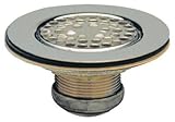 Keeney 1376PC Wide Flange Strainer Stainless Steel Grid%ｶﾝﾏ% 4-1/2%ﾀﾞﾌﾞﾙｸｫｰﾃ%%ｶﾝﾏ% Polished Chrome [
