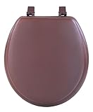 Achim Home Furnishings TOVYSTCH04 17-Inch Fantasia Standard Toilet Seat, Soft Chocolate [並行輸入品]