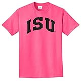 NCAA Iowa State CyclonesアーチネオンTシャツ、ネオンピンク、XXL