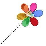 Fenteer 全8色選べる　高品質　カラフル　ヒマワリ　DIY風車　おもちゃ　庭　ガーデン　装飾　観覧車風車 - 様式2