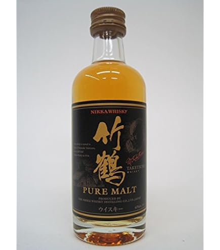 Amazon.co.jp: ニッカ 竹鶴 ピュアモルト ミニチュア 43度 50ml(新