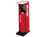 新協和 消火器ボックス 据置型 オープン型 SK-FEB-6N レッドシルバーメタリック