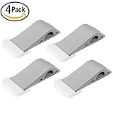 ドアストッパー - 4つのボーナスフック付き4セット - カーペット、セメント、木製、タイル張り用プレミアム装飾用シリコーンゴム製ドアストップ[米国内]