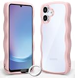 Galaxy A25 5G ケース SC-53F スマホケース クリア かわいい ギャラクシー A25 5G カバー 透明 軽量 おしゃれ 落下防止 (ピンク)