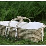 Organic Moses Basket - Little Merry Fellows Baby Moses Basket by Little Merry Fellows