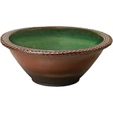 信楽焼　信楽BEST SELECTION　水鉢　鉄赤緑風　18号　全高21cm×幅54cm