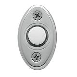 Baldwin 4852260楕円形ベルボタン、明るいクロム