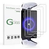 amFilm 強化ガラススクリーンプロテクター PlayStationポータルリモートプレイヤー8インチ - PlayStation 5用 簡単取り付けキット付き 透明 ウルトラHD 傷防止 指紋防止 3枚パック