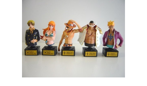 Amazon ワンピース Onepiece Statue3 全5種 胸像フィギュア サンジ全5種 1 エドワード ニューゲート 2 マルコ 3 フィギュア ドール 通販