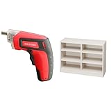 『電動ドライバー 充電式 RD110-R レッド』と『ラック スペースフィット 幅80×奥行29×高さ60cm オフホワイト S-SFR6080』のセット