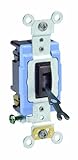 Leviton 1202-2L 15 Amp, 120/277 Volt, Toggle Double-Pole AC Quiet Switch, Extra Heavy Duty Grade, Se