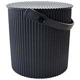 omnioutil オムニウッティ フタ付きバケット Lサイズ 10L ナチュラル ニュートラル ブラック
