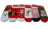 気の早い サンタ ソックス 可愛い温か クリスマス ソックス ６足 セット （１～３歳 /10～12ｃｍ）