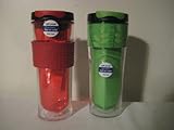 Cool Gear Spill Proff Insulated Hot & COLD BPA, Red and Green by Cool Gear