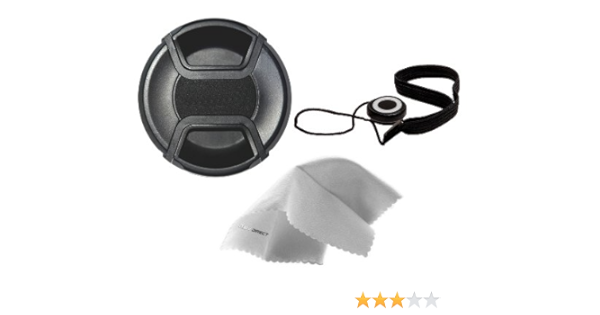 Amazon Panasonic Lumix Dmc Fz300 レンズキャップ センターピンチ 52mm レンズキャップホルダー Nw Direct マイクロファイバークリーニングクロス レンズキャップ 通販