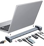 TEZILON 9 in1 USB C ドッキングステーション ノートパソコンスタンド型 ハブ PD 100W 急速充電 /4K HDMIポート/1Gbps イーサネット Lanポート/USB 3.0 ポート/カードスロット搭載