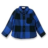 ブランシェス（branshes） バッファローチェック柄ネル長袖Tシャツ【ブルー/（02）90cm】