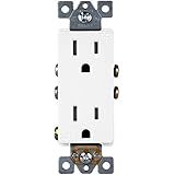 Enerlites 61501-TR Tamper Resistant Decorator Self-Grounding Receptacle, White - 10 Pack [並行輸入品]