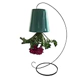 スカイプランター フラワー スタンド 陶器 空 逆さ 吊り下げ (ブルー)