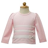 [ベビーディオール] Baby Dior リボン付き 長袖Tシャツ CD-0250PK 24Mサイズ