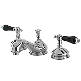 Kingston Brass KS1161PKL Heritage Widespread Lavatory Faucet with Pop-Up Drain, Polished Chrome by K