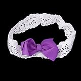 【ノーブランド 品】ちょう結び　赤ちゃん　可愛い　ヘアバンド　ヘッドバンド　ヘアアクセサリー　髪飾り　出産祝い　写真撮影　小道具　パープル