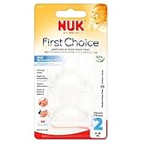 NUK First Choice Silicone Teat Size 2 Medium 6mth+ (2 per pack) Nuk最初の選択肢シリコーンティートサイズ2 （パックあたり2 ）メディ