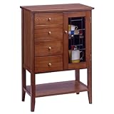 ステンドキャビネット ガラス アンティーク調 サイドボード 北欧 チェスト ステンドグラス