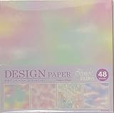 協和デザイン紙 4design 4色48枚 折り紙 千代紙 15x15cm 紙文具 日本 (愛夢) 05-798