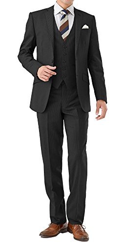 ノワールシック Noirchic スリムデザイン 3ピーススーツ ウール混