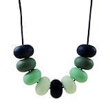 Silicone teething bead necklace for babies & Mommas, 100% safe , BPA free , soft jewelry soothing re