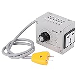 可変電圧コントローラ、USプラグ4000W AC 220V可変電圧コントローラ制御ファン速度用モータツール