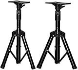 スピーカー台・スタンド 音響台 高さは調整可能 プロフェッショナルオーディオラック 伸縮式本棚スピーカースタンド デスクトップスピーカースタンド 2台1組 三脚リビングルームCDキャビネット3次元サラウンドブラケット