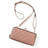 [ブランポム] がま口 財布 レディース キルティング ショルダー ミニショルダー スマホバッグ おしゃれ bp-1065 ピンク