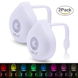 FEELLE モーションセンサー式 トイレ ライト センサー カラフルなLEDライト トイレボウルライト FL00072