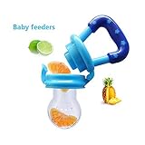Baby Weaning Tool Baby Feeding Tool Fresh Safe Food Feeder Nibbler Safety (Blue) by COFFLED