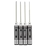 KKmoon レンチ 6角 4本セット ドライバー 1.5mm/2mm/2.5mm/3.0mm ねじ回し ツール 精密スチール 4 in 1 ソケット スクリュー