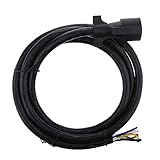 P Prettyia 高品質 7ウェイ 約2.5M インライン トレーラー コード ワイヤー ハーネス ライト プラグ モールド RV コネクター