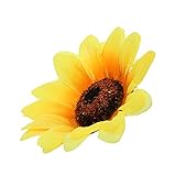 Baosity 約60個入り　人工　造花　ひまわり　フラワーヘッド　多用途　衣類装飾　