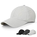 キャップ 帽子 野球帽 メッシュデザイン レディース キャップ メンズ キャップ 通気性抜群 日焼け防止 UVカット 速乾 サイズ調整可能 登山 釣り ゴルフ 運転 アウトドア オシャレ (ライトグレー)