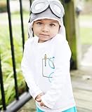 ラゲッドバッツ White LS Cool Geek Pocket ラッフルバッツ 男の子 長そでTシャツ ベビー長そでカットソー 子供長袖シャツ 男の子長そでTシャツ 4T