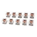 P Prettyia 車載用リレー　10個　車　12V 80A　透明なケース　SPDTリレー　4ピン　リレー　高品質　安定