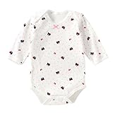 mikihouse Double_B(ミキハウスダブルB)ドット柄Ｂ子ちゃん 長袖ボディシャツ (70cm・80cm・90cm) ８０cm,白