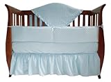 American Baby Company Heavenly Soft Minky Dot 4-Piece Crib Set, Blue by American Baby Company
