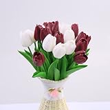 31 PCs Artificial Tulip Flower Real touch bouquet For Home Wedding decorative flowers