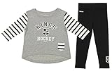 リーボックNHLの女の子の幼児用Los Angeles Kings Little Big Girlパンツセット 3T