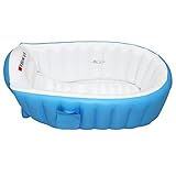 エルフ ベビー(Fairy Baby)ふかふかベビーバス ビニール 折り畳み プール(98*65*28、ブルー)