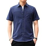 [在庫処分セール] Hisitosa 半袖 シャツ メンズ 夏服 無地 吸汗通気 カジュアル おしゃれ オックスフォードシャツ 快適な 軽い