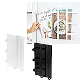 冷蔵庫サイドラック マグネット レシピラック マグネット冷蔵庫サイドレシピラック TOWER タワー(ブラック)