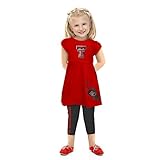 幼児女児レギンスとチュニックセット レッド